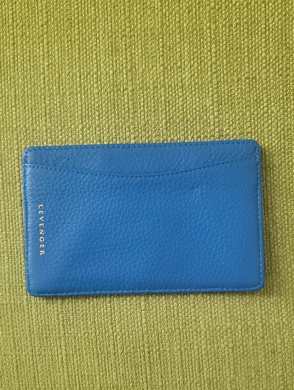 Levenger Blue Leather  Wallet